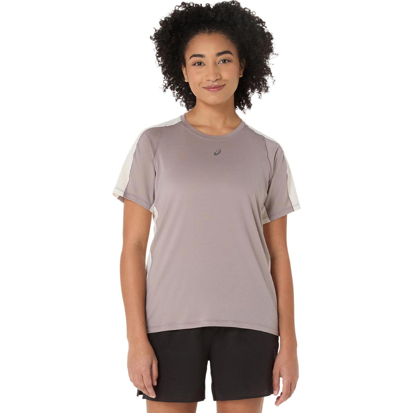 ASICS Fujitrail Elite Hardloopshirt Dames-grijs, beige