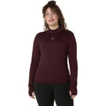 Road Winter Seamless  Hardloopshirt Dames - donkerrood