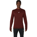 Road Winter Seamless  Hardloopshirt Heren - wijnrood