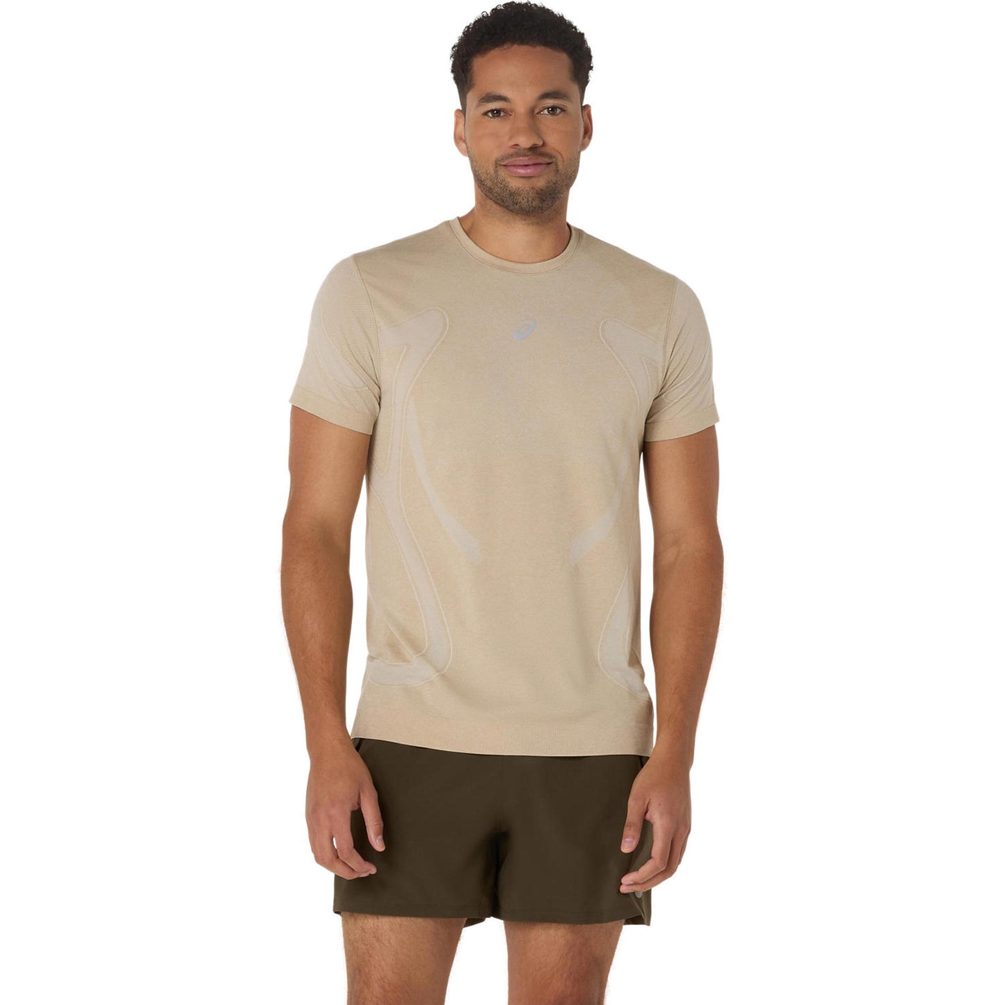 ASICS Road Seamless Hardloopshirt Heren-beige