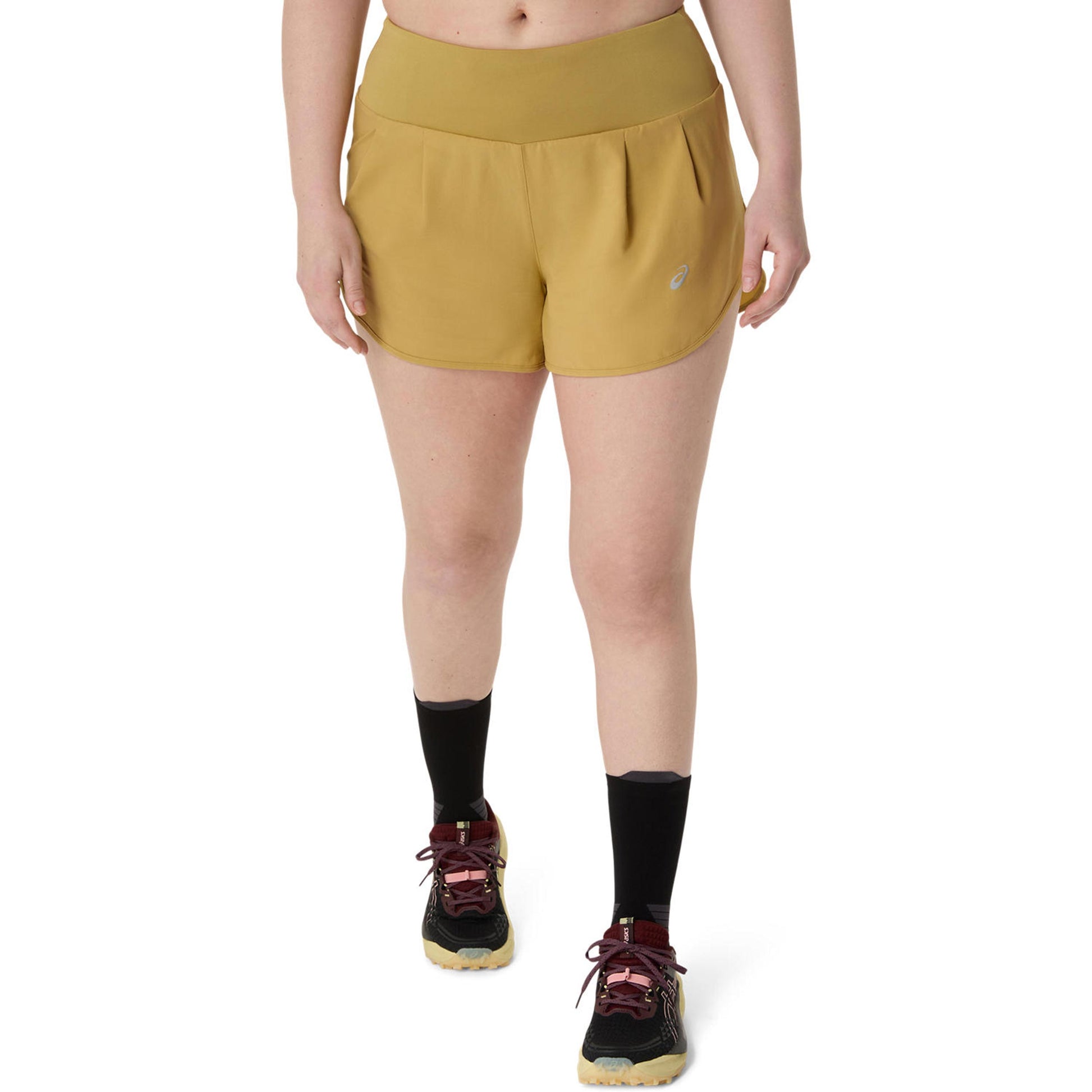 ASICS Road 3,5In  Hardloopshorts Dames - karamel