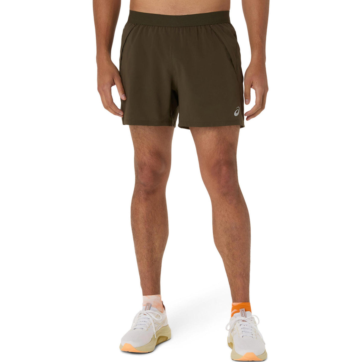 ASICS Road 5in  Hardloopshorts Heren - bruin, groen