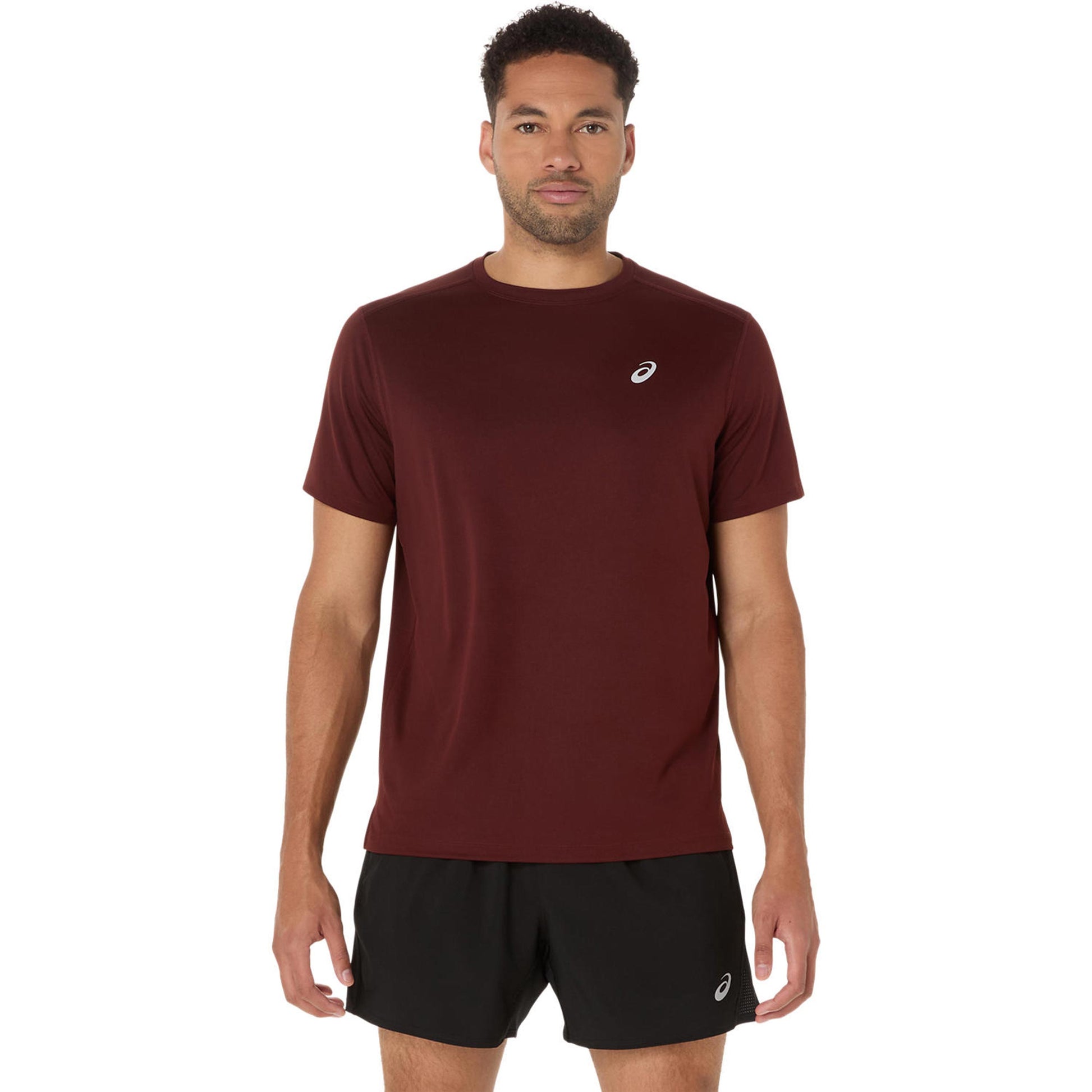 ASICS Core  Hardloopshirt Heren - wijnrood
