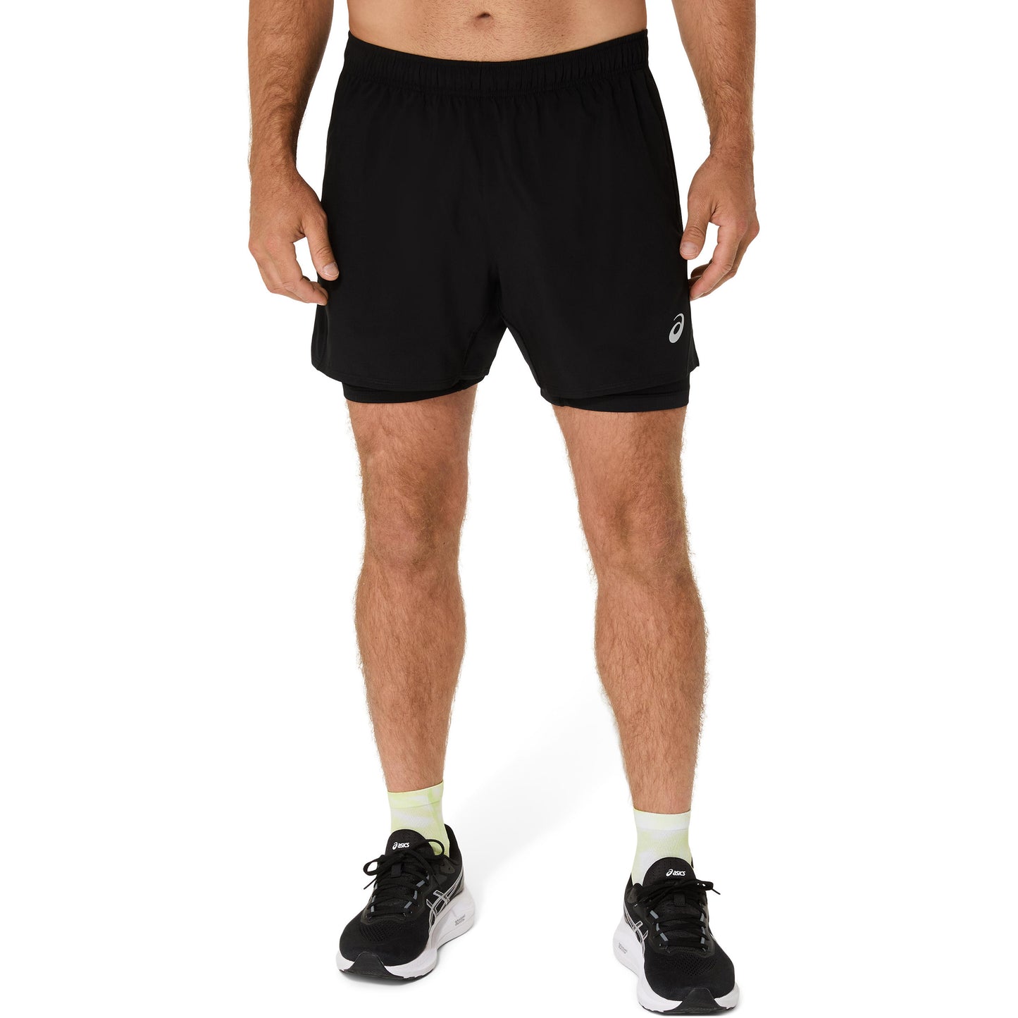 ASICS Core 2in1 5in Hardloopshorts Heren-zwart, zwart