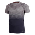 Seamless Hardloopshirt Heren - paars, grijs