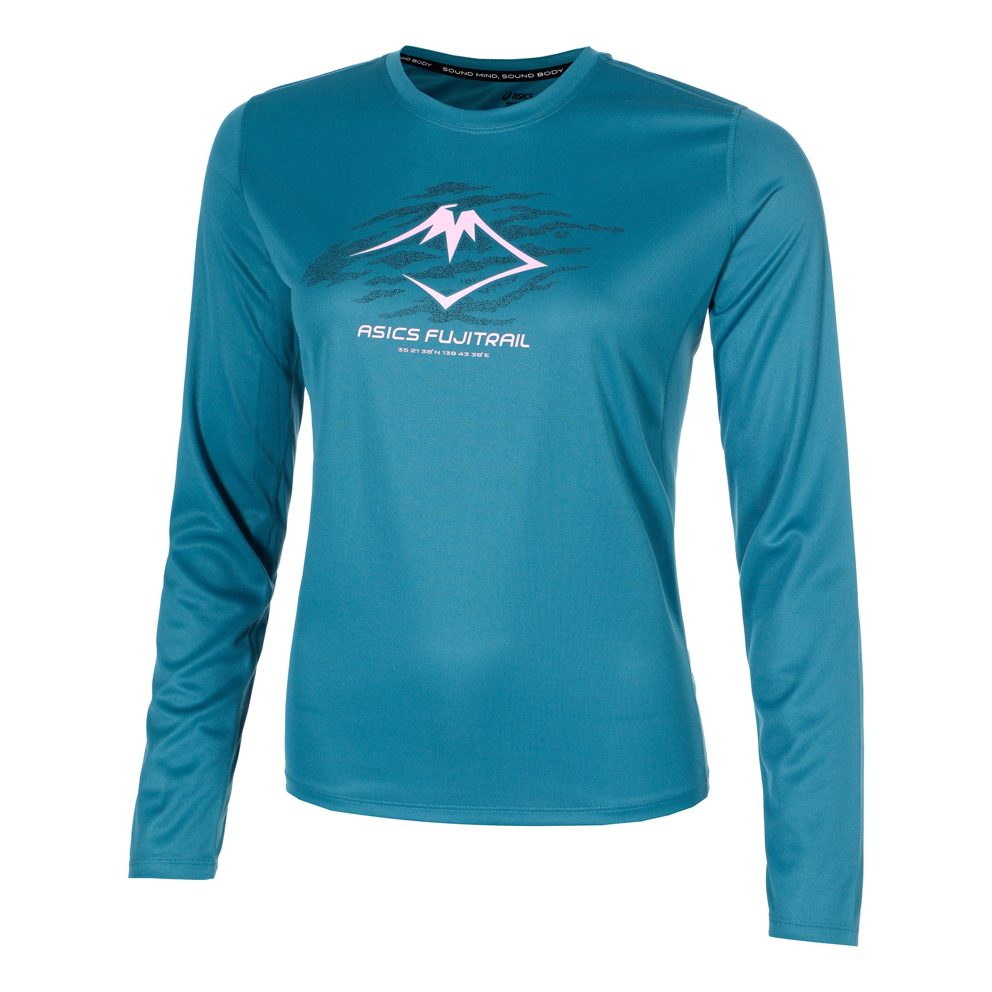 ASICS Fujitrail Logo Longsleeve Dames-Blauw