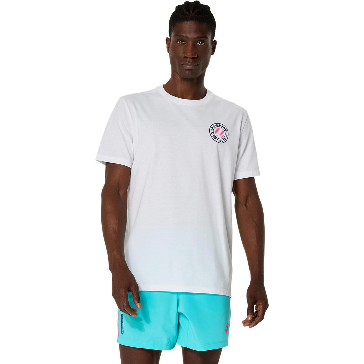 ASICS Court Graphic T-shirt Heren - wit,