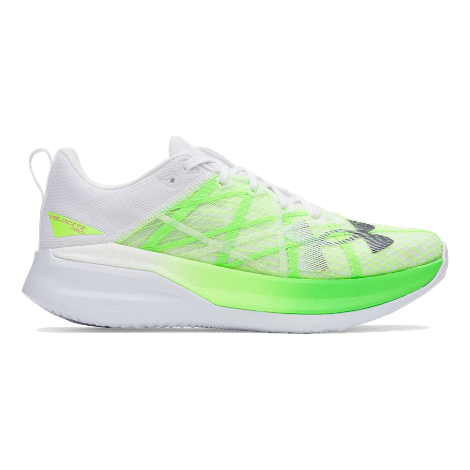Under Armour Velociti Pro Wedstrijdschoen-Wit,Neongroen