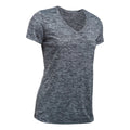 Tech Twist T-shirt Dames - donkergrijs, zwart