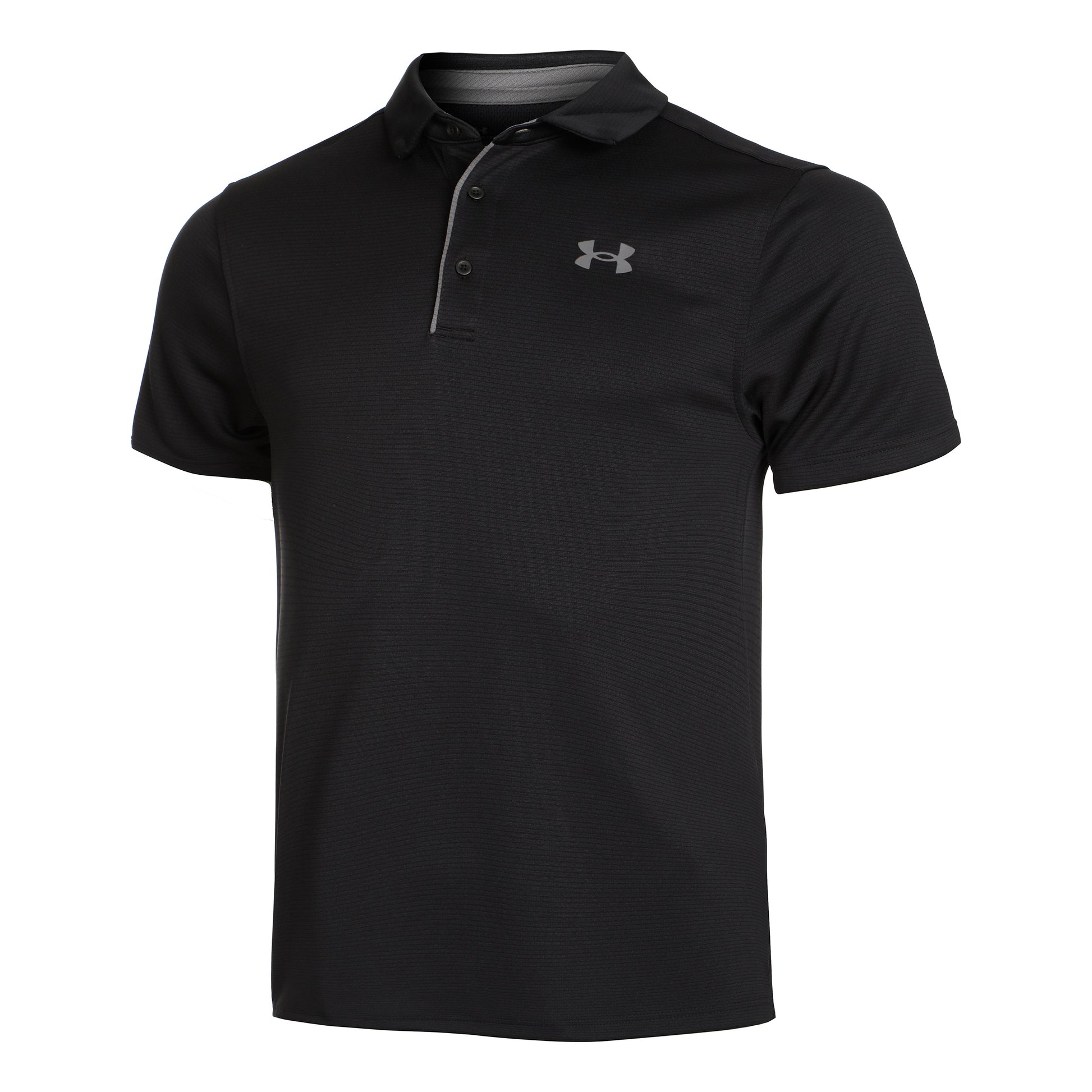 Under Armour Tech Polo Heren-Zwart,Grijs