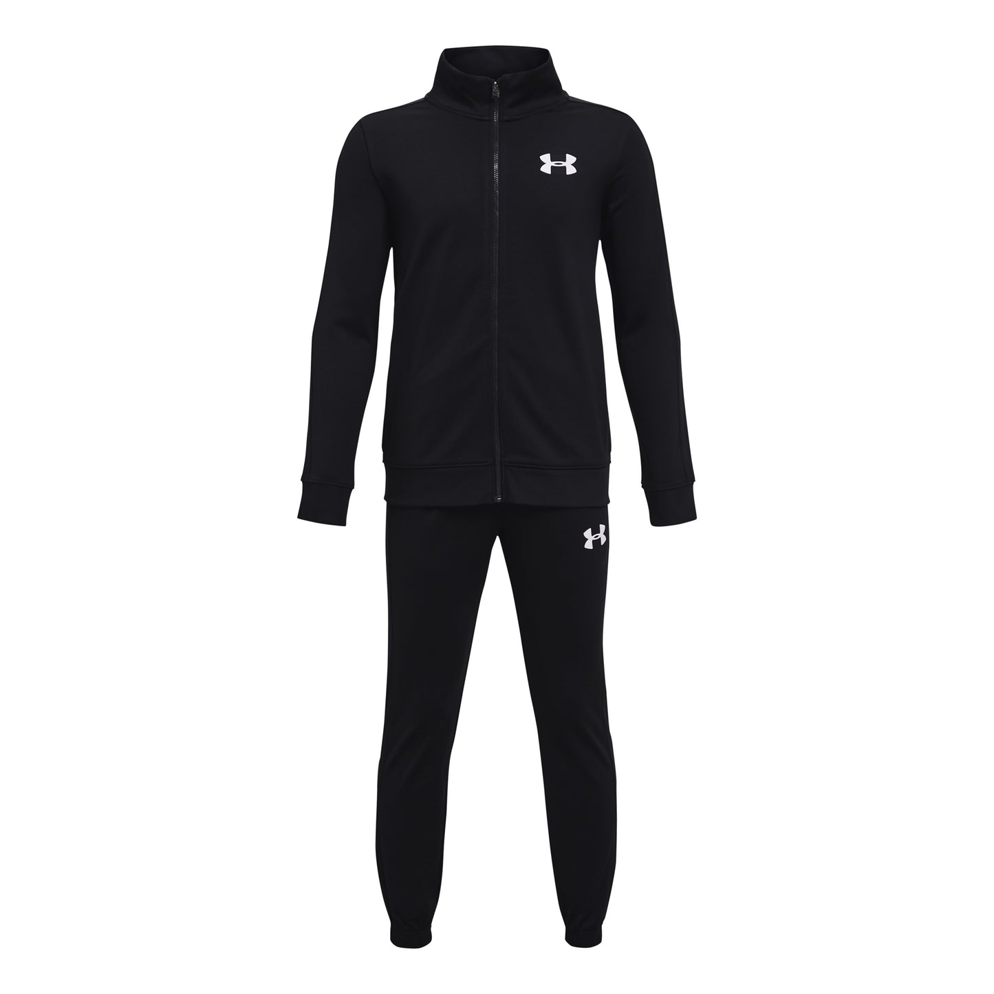 Under Armour Knit Trainingspak Jongens-Zwart,Wit
