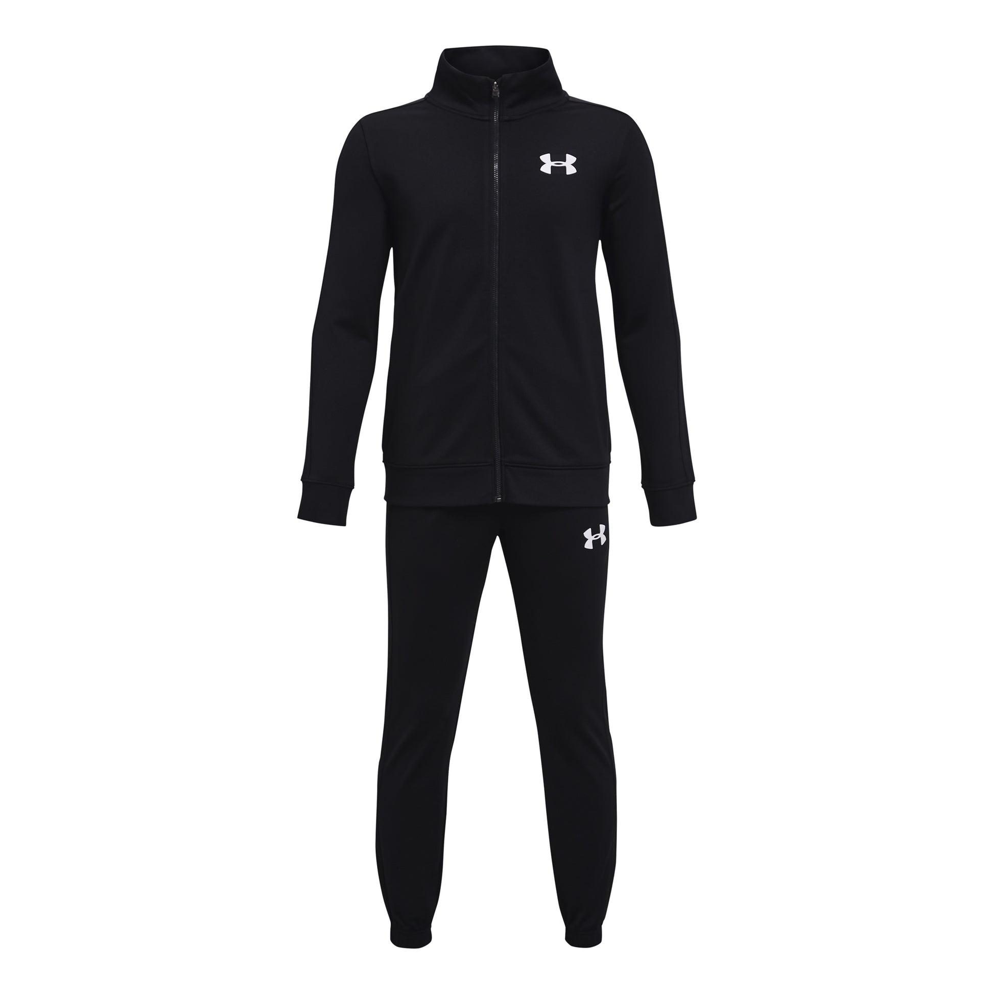 Under Armour Knit Trainingspak Jongens-Zwart,Wit