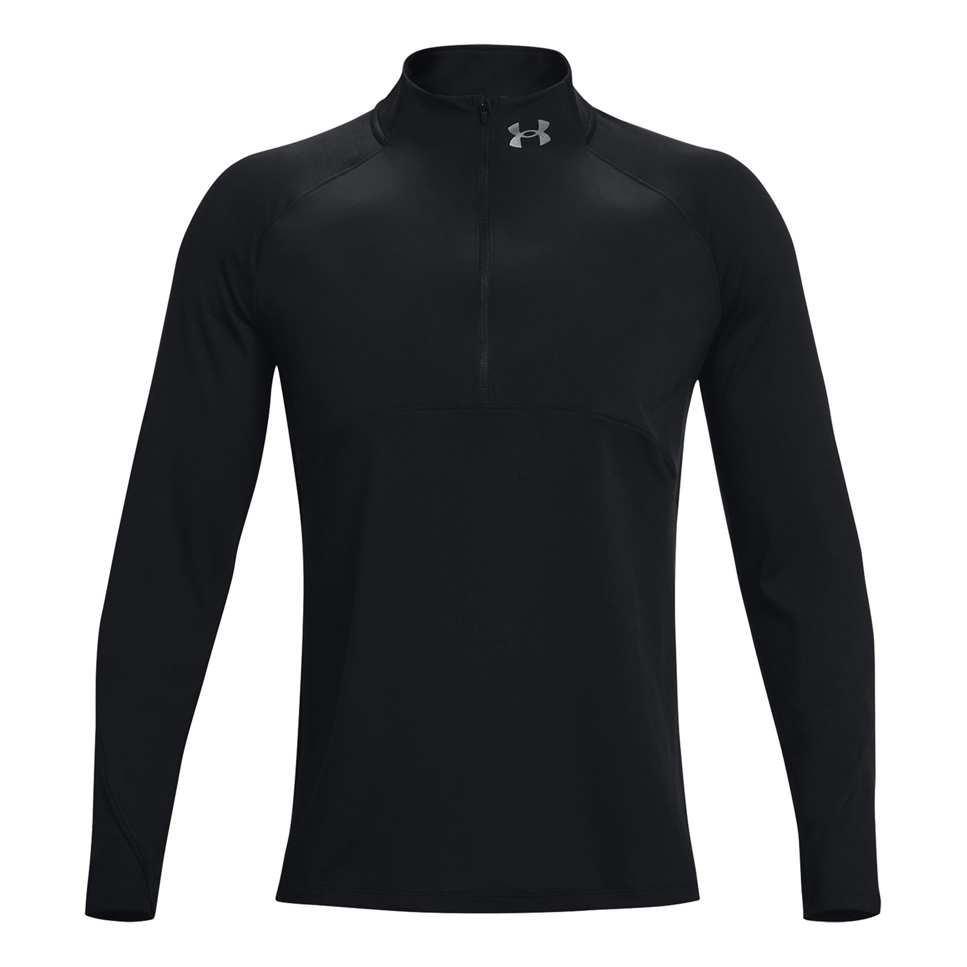 Under Armour Qualifier 2.0 1/2 Zip Longsleeve Heren-Zwart