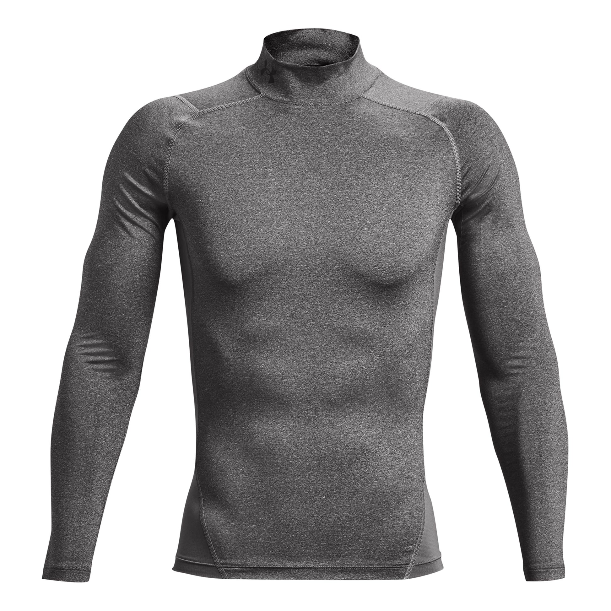 Under Armour Heatgear Comp Mock Longsleeve Heren-Grijs
