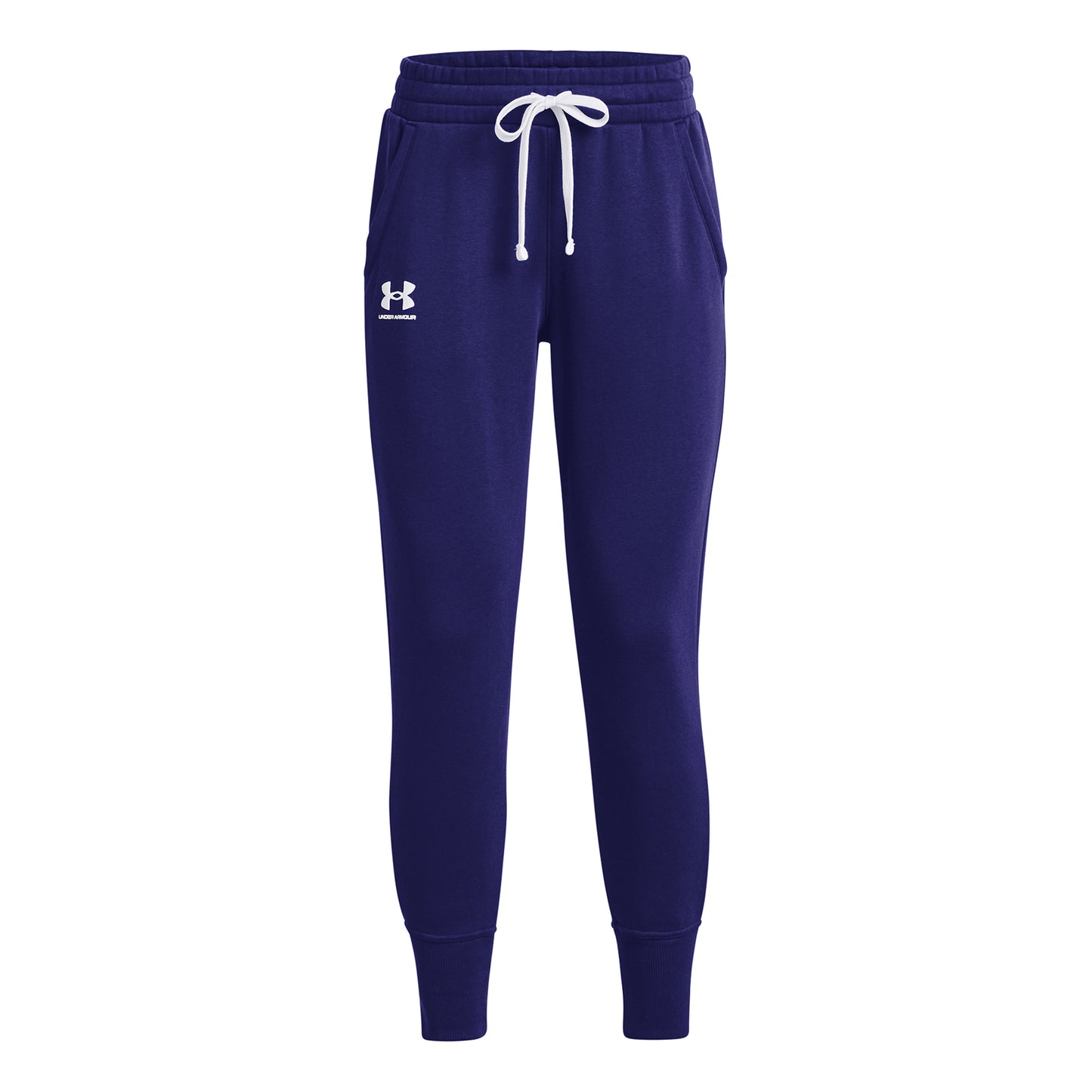 Under Armour Fleece Trainingsbroek Dames - donkerblauw, wit
