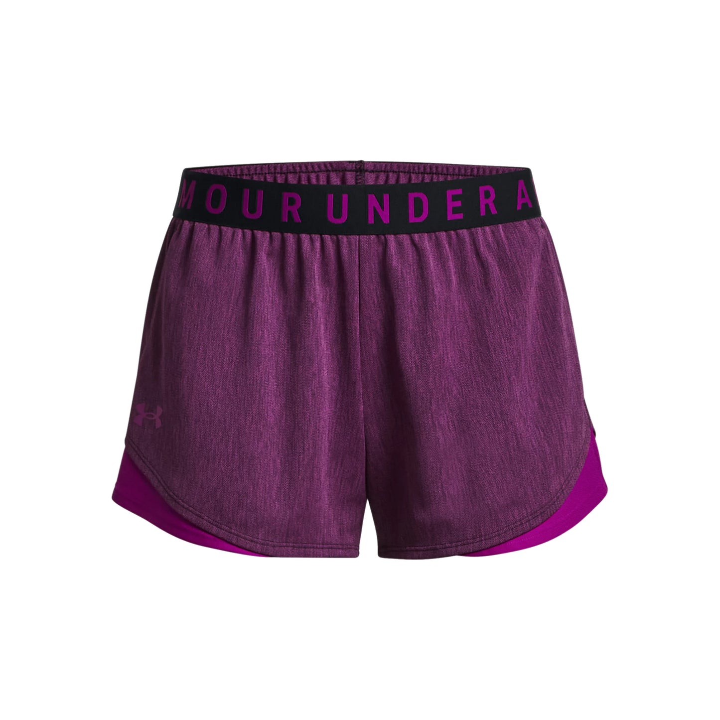 Under Armour Play Up Twist 3.0 Shorts Dames - donkerrood, zwart