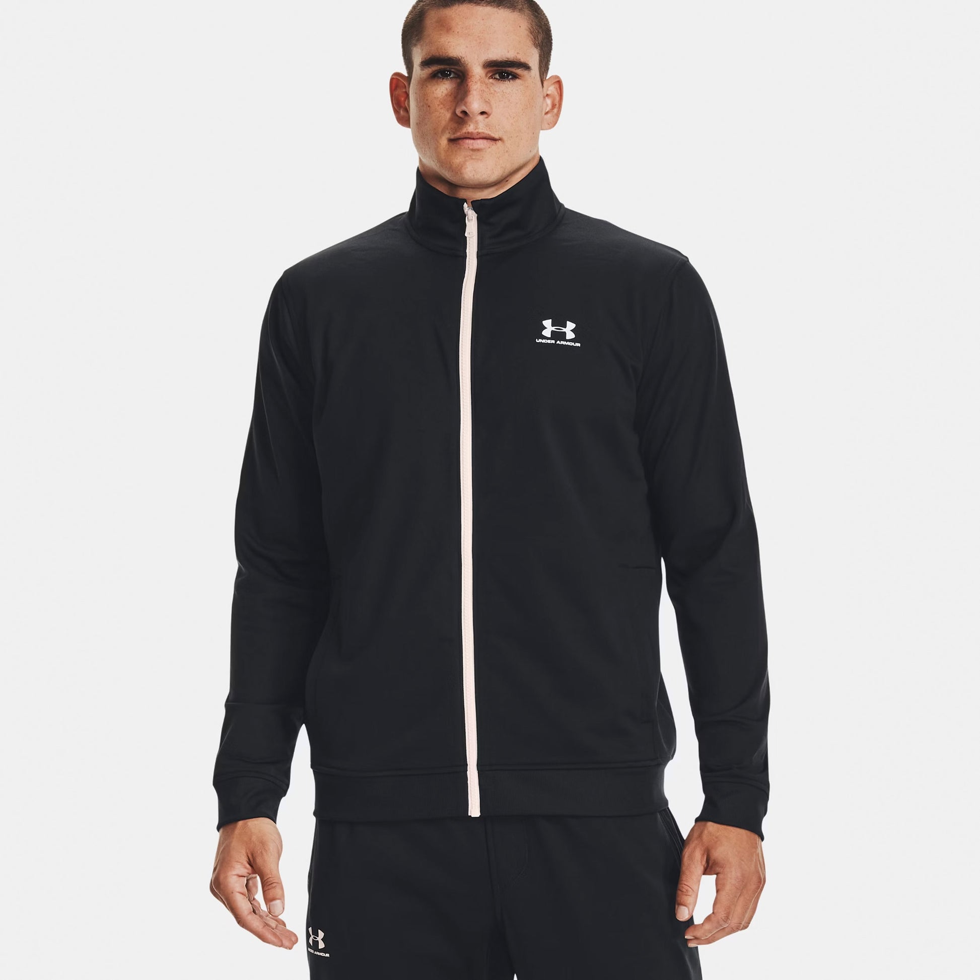 Under Armour Sportstyle Tricot Trainingsjack Heren - zwart, wit