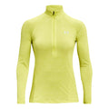 Tech Half-Zip Twist Longsleeve Dames - neongeel,