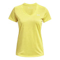 Tech Twist T-shirt Dames - neongeel,