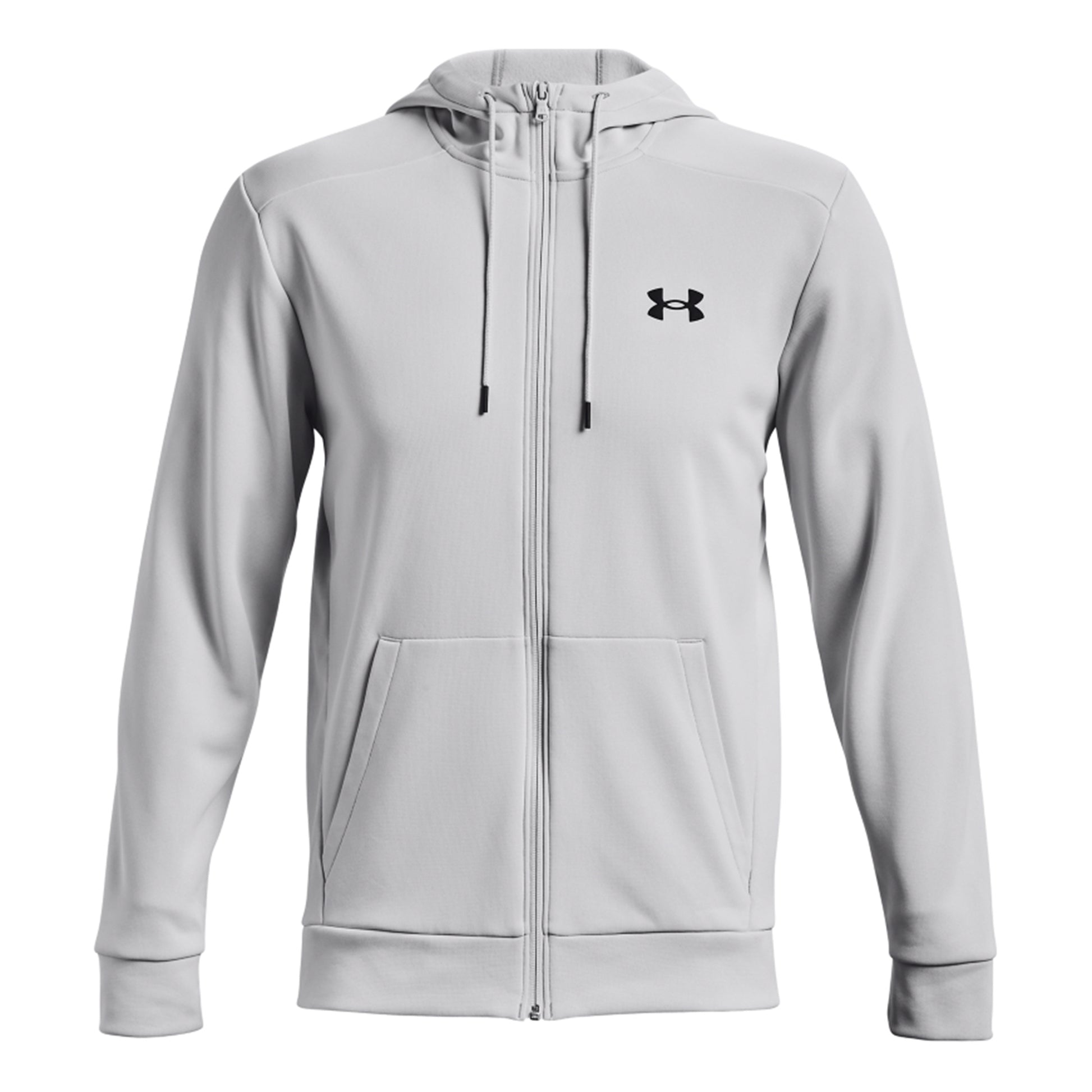 Under Armour Fleece Full Zip Sportjas Heren - lichtgrijs,