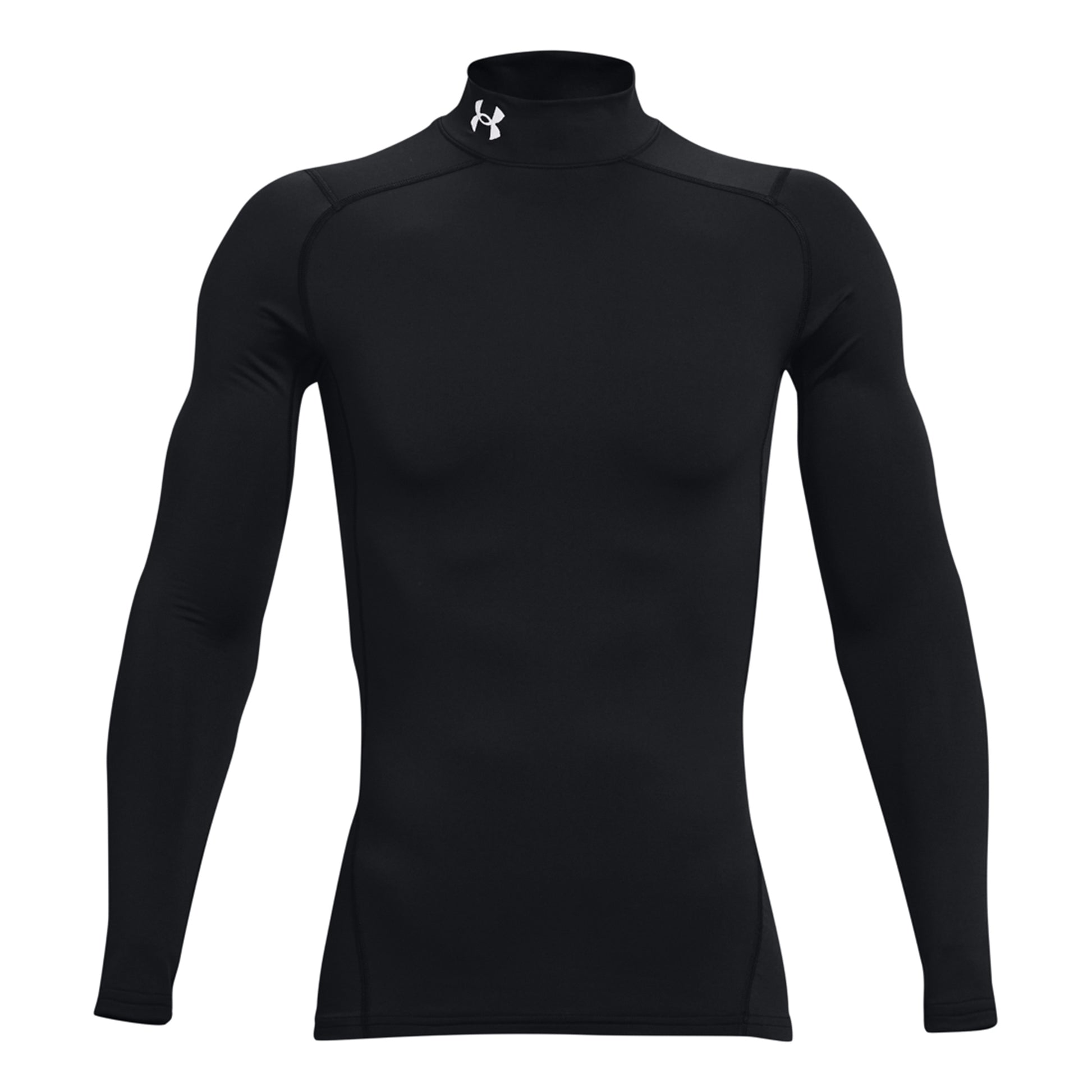 Under Armour Coldgear Comp Mock Longsleeve Heren-Zwart