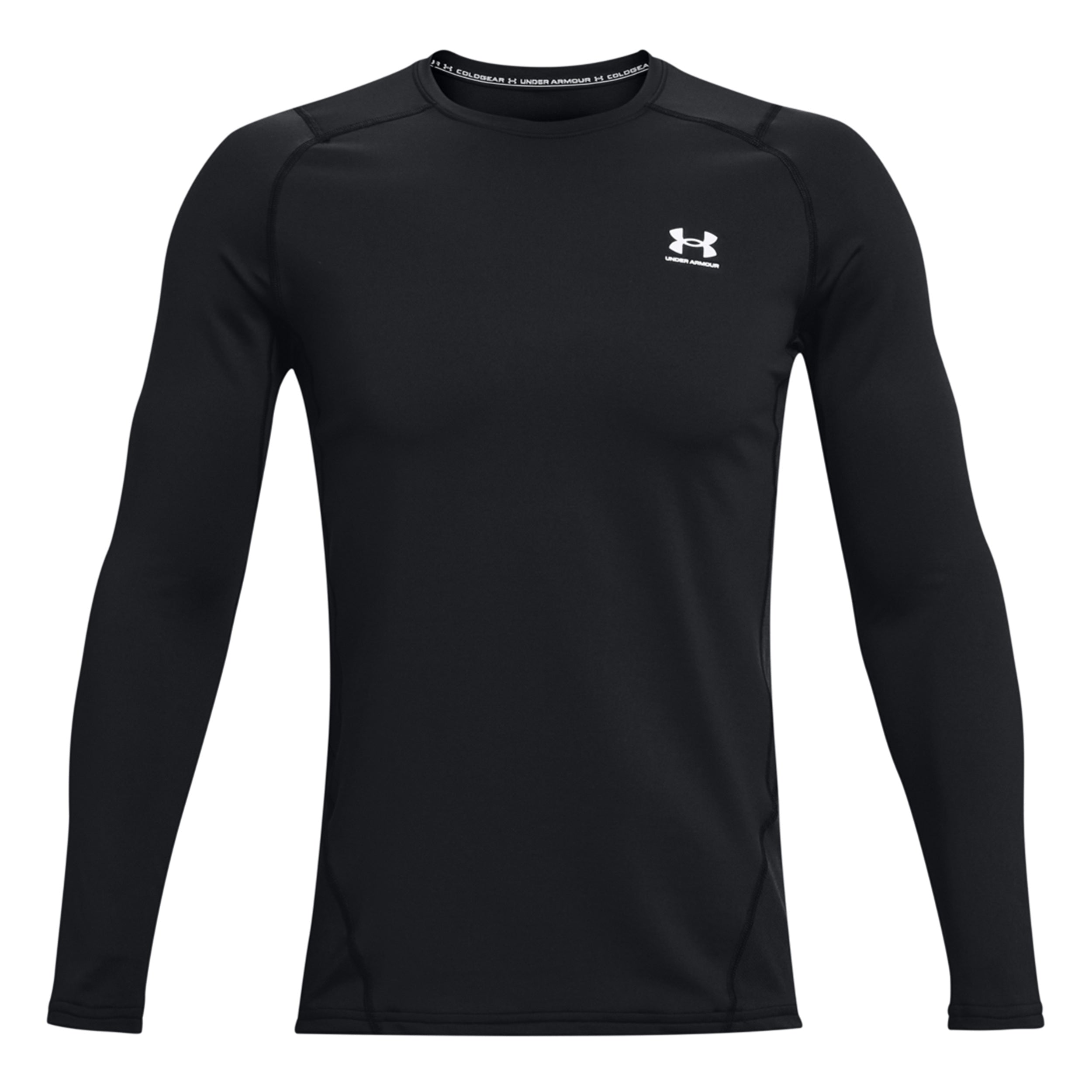 Under Armour Coldgear Fitted Crew Longsleeve Heren - zwart,
