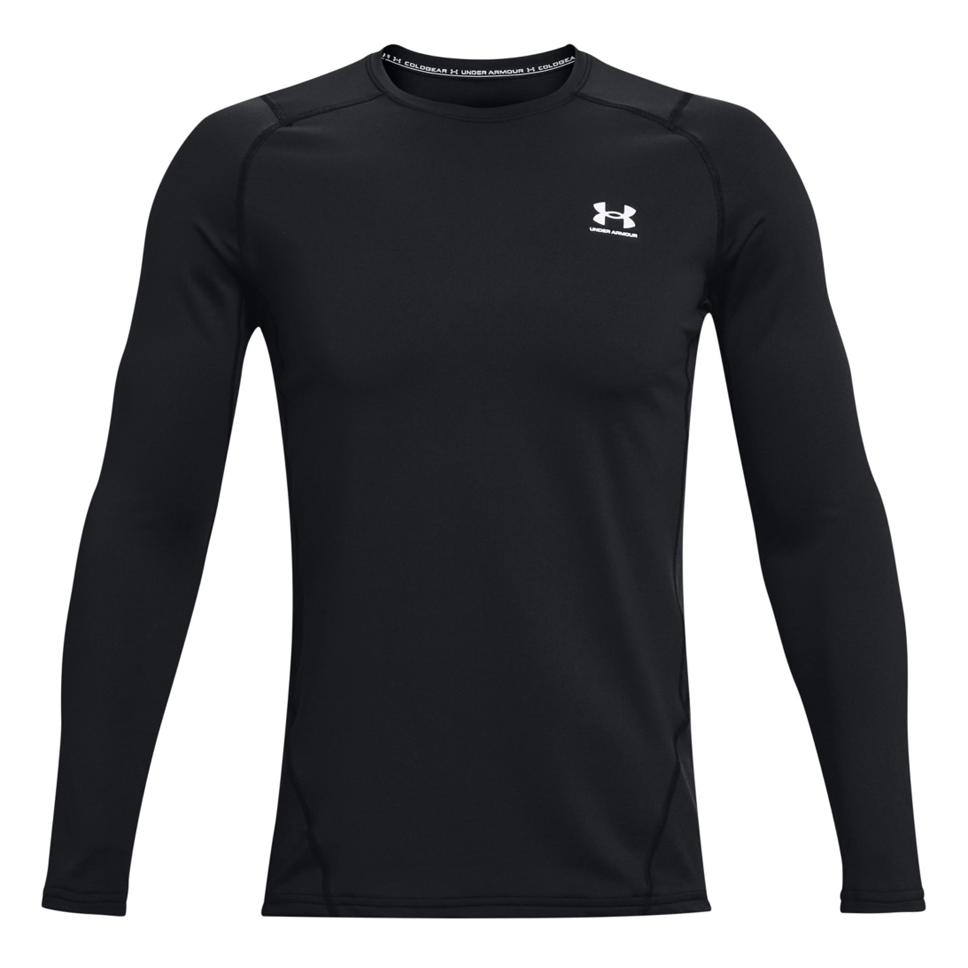 Under Armour Coldgear Fitted Crew Longsleeve Heren - zwart,