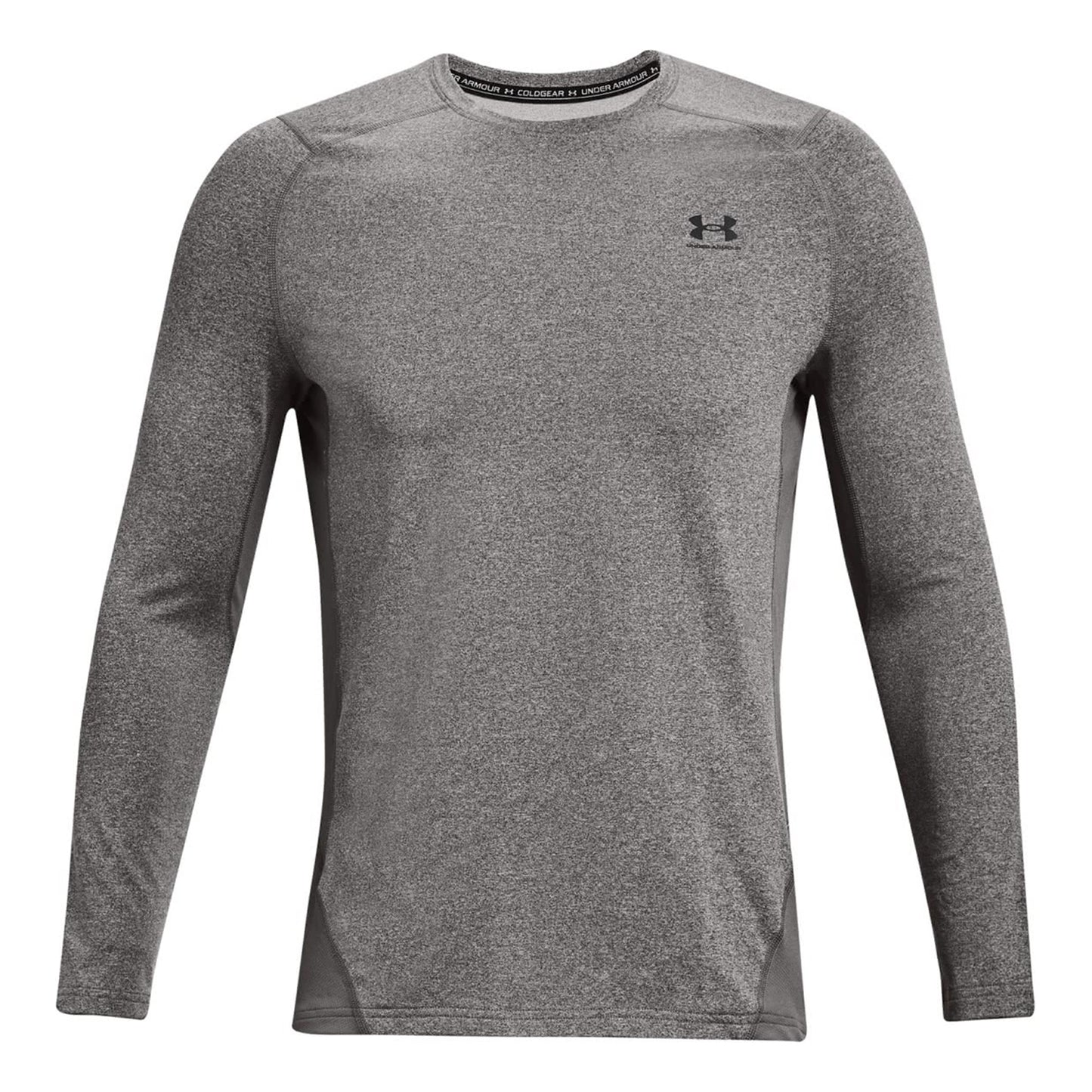 Under Armour Coldgear Fitted Crew Longsleeve Heren - donkergrijs,
