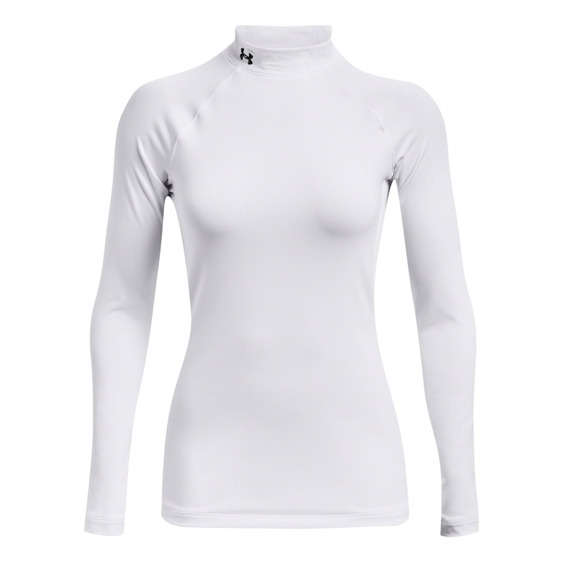 Under Armour Coldgear Authentics Mockneck Longsleeve Dames-Wit