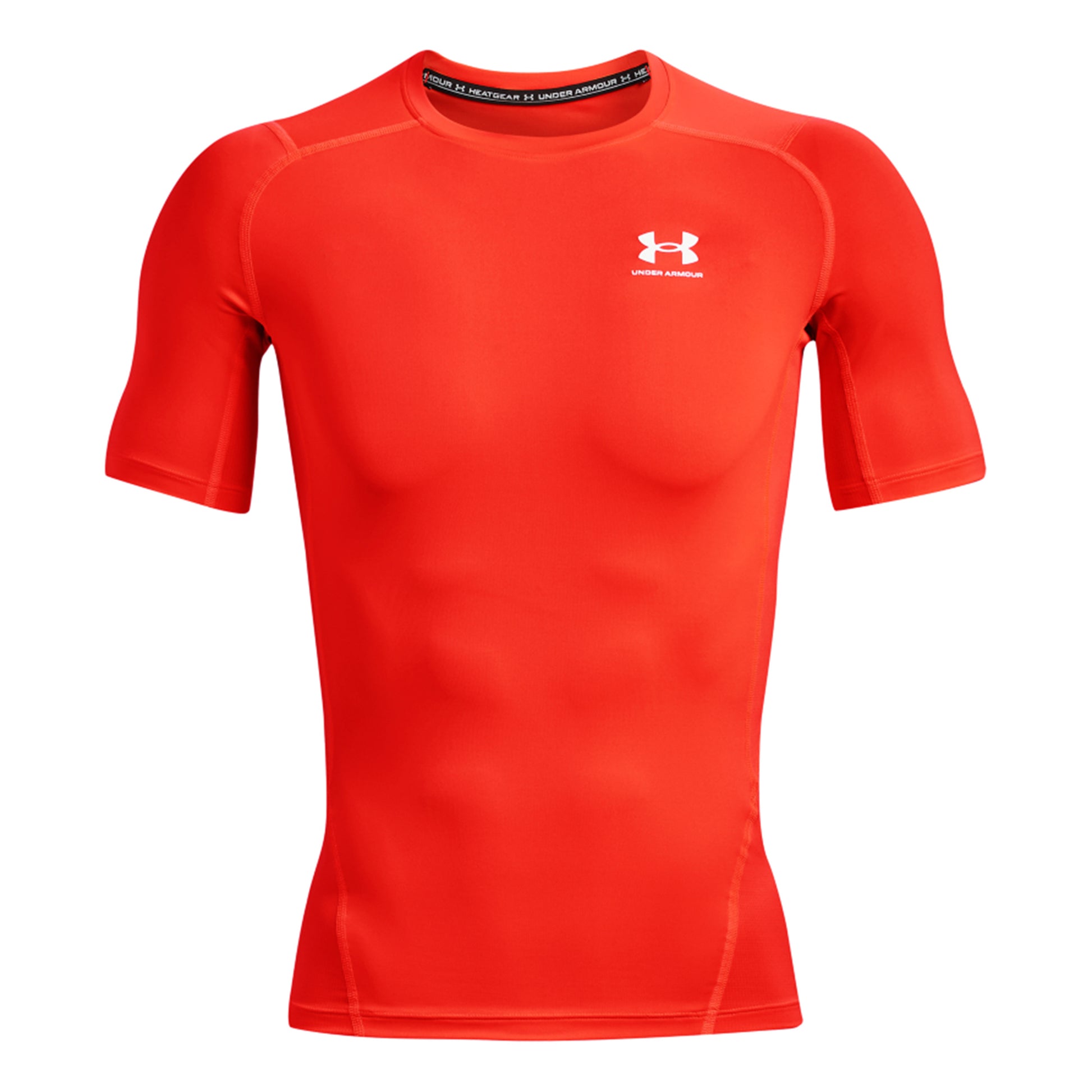 Under Armour Heatgear Comp T-shirt Heren - neonrood,