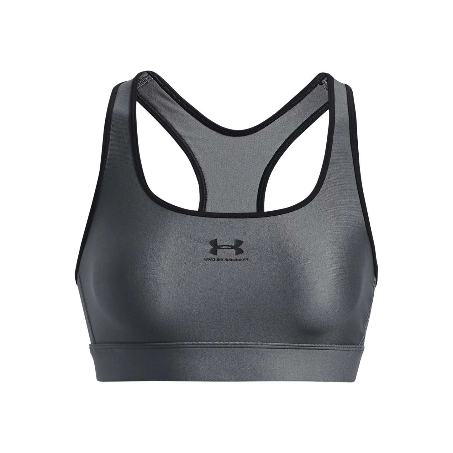 Under Armour Heatgear Mid Padless Sport-bh Dames-Grijs