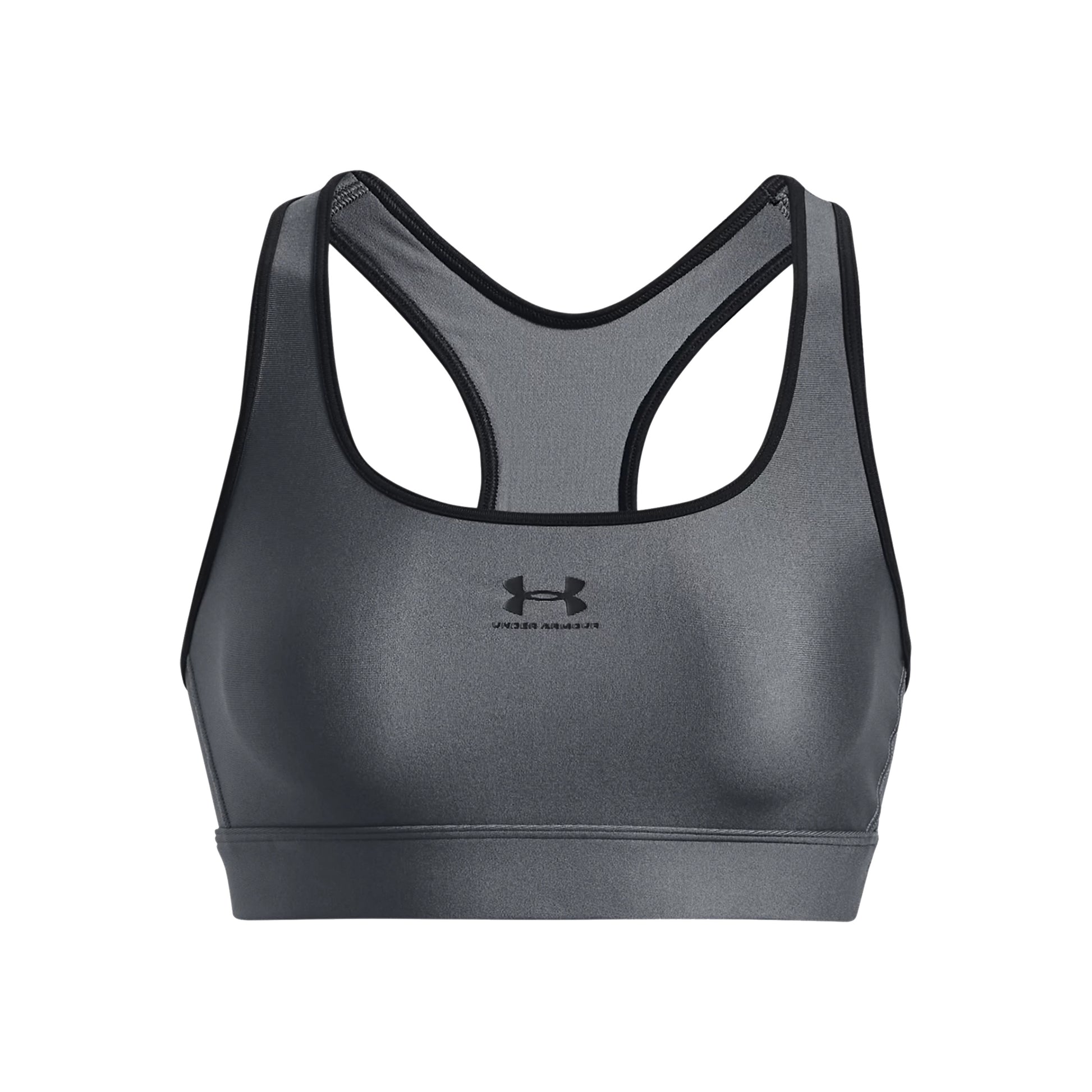 Under Armour Heatgear Mid Padless Sport-bh Dames-Grijs