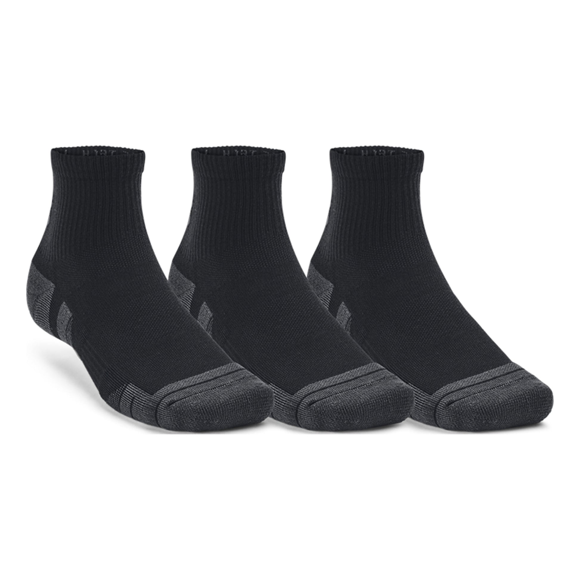 Under Armour Performance Tech Quarter Tennissokken Verpakking 3 Stuks-Zwart