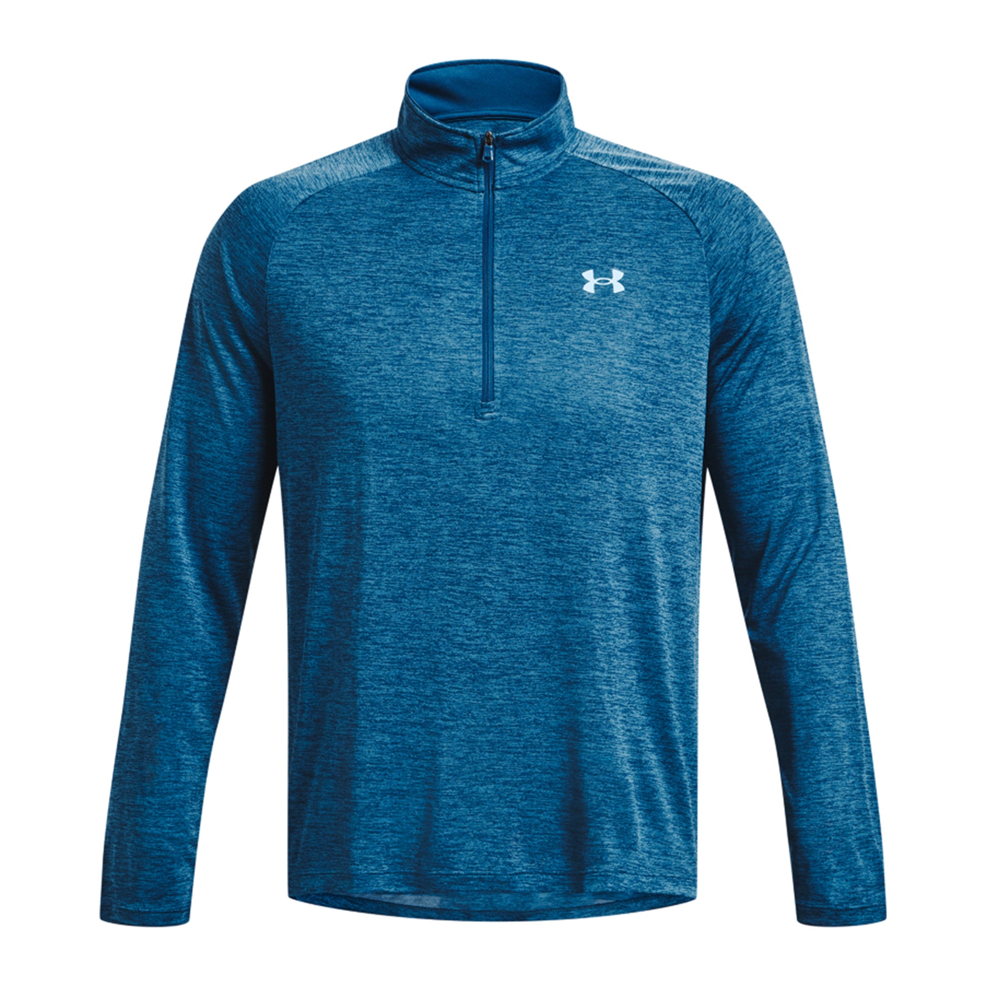 Under Armour Tech 2.0 Half-Zip Longsleeve Heren - petrolblauw,