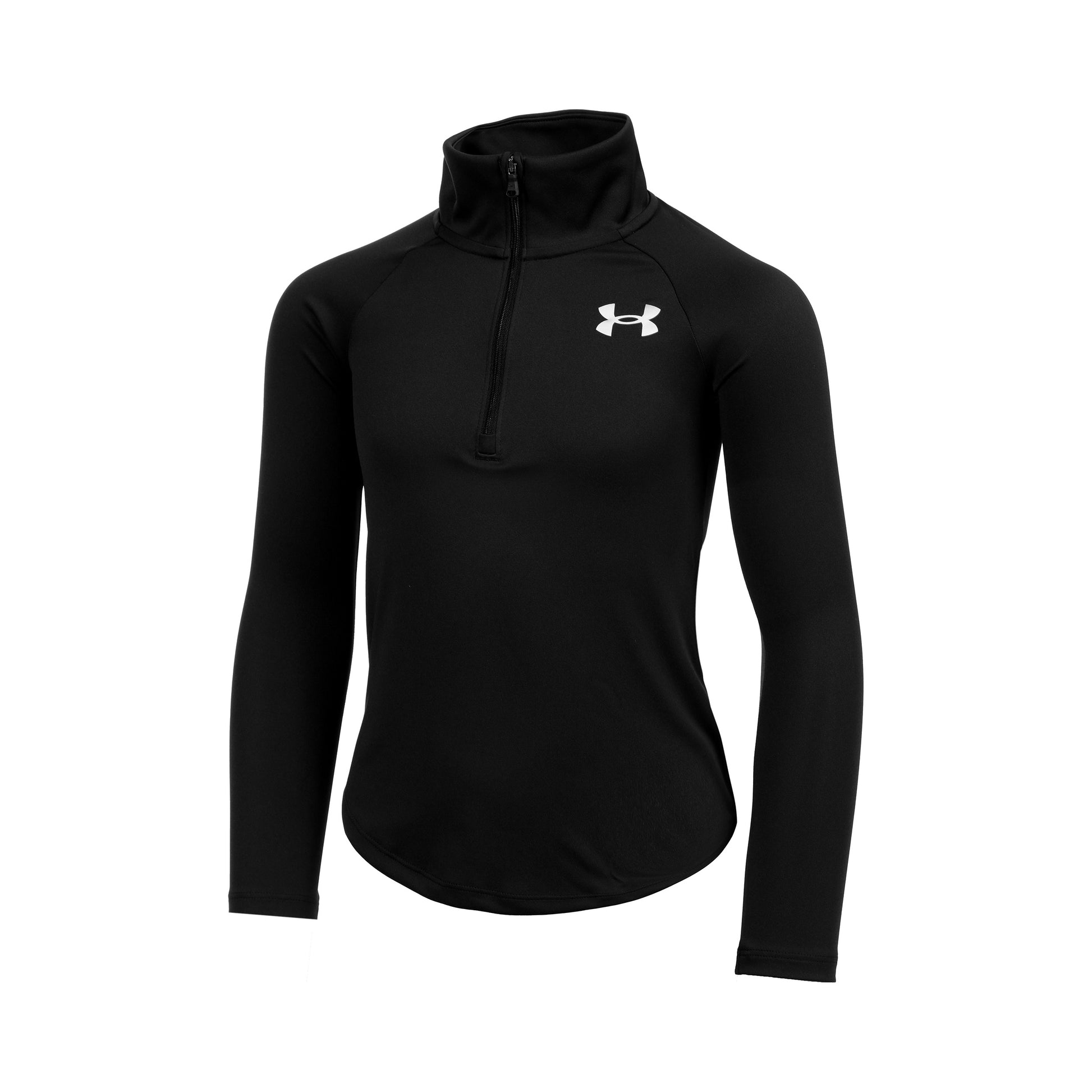 Under Armour Tech Graphic Half-Zip Longsleeve Meisjes - zwart,