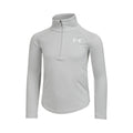 Tech Graphic Half-Zip Longsleeve Meisjes - lichtgrijs, zilver