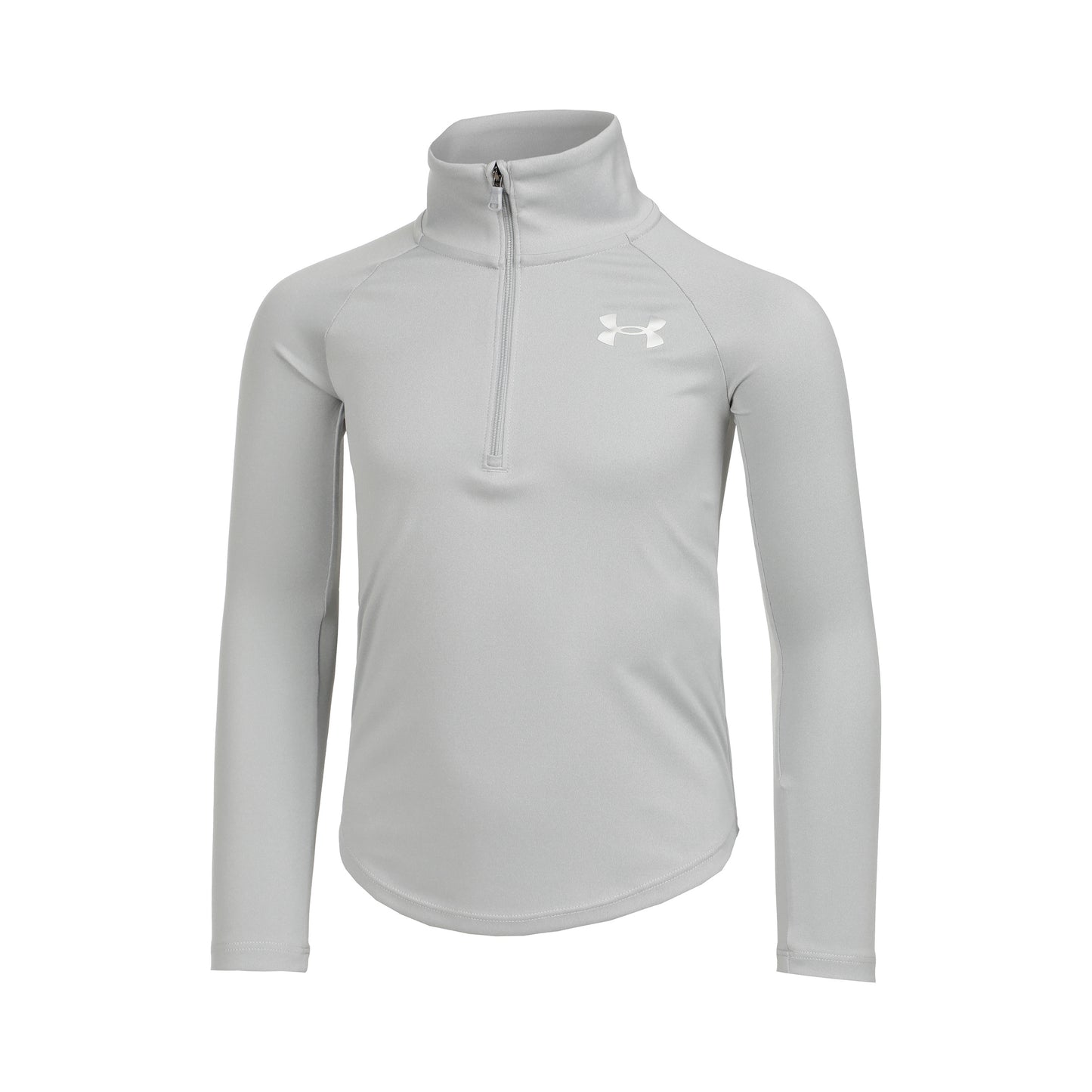 Under Armour Tech Graphic Half-Zip Longsleeve Meisjes - lichtgrijs, zilver