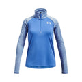 Tech Graphic Half-Zip Longsleeve Meisjes - blauw,