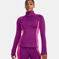 CW Half-Zip Longsleeve Dames - paars, pink