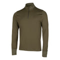 Qualifier Run 1/4 Zip Hardloopshirt Heren - groen,