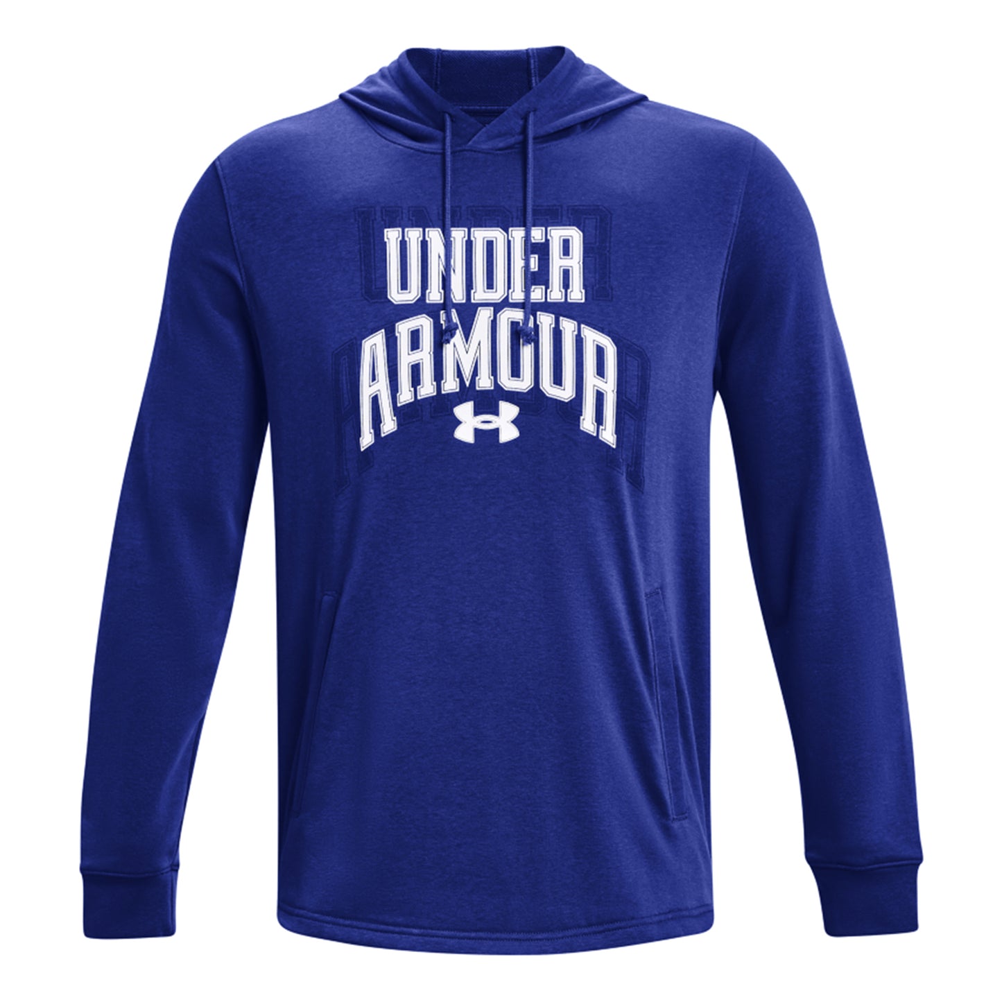 Under Armour Rival Terry Graphic Sweater Met Capuchon Heren-Blauw,Wit