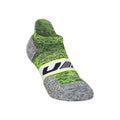 AD Run Cushion 1pk No Show Hardloopsokken Unisex - neongeel, grijs
