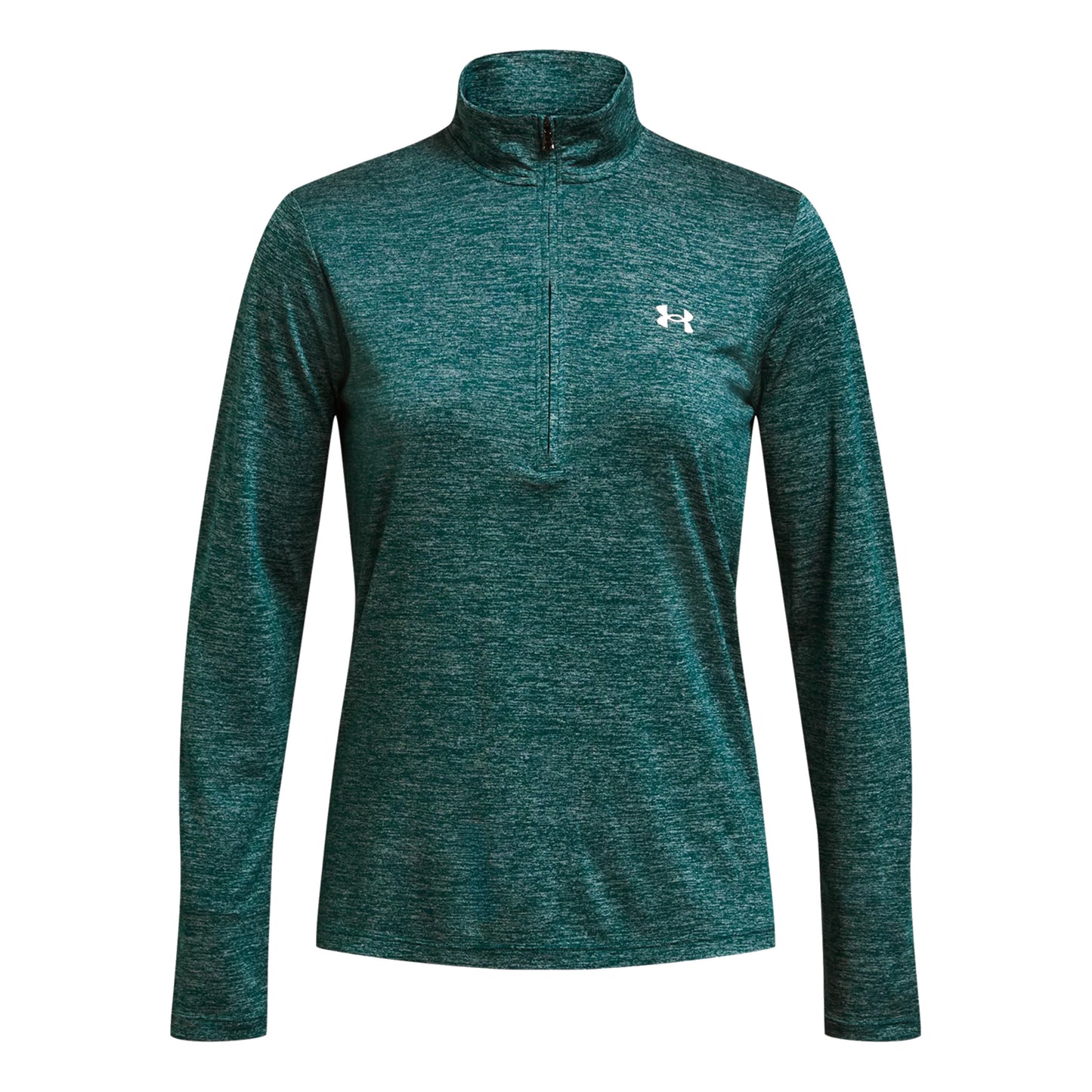 Under Armour Tech 1/2 Zip-Twist Longsleeve Dames - petrolblauw,