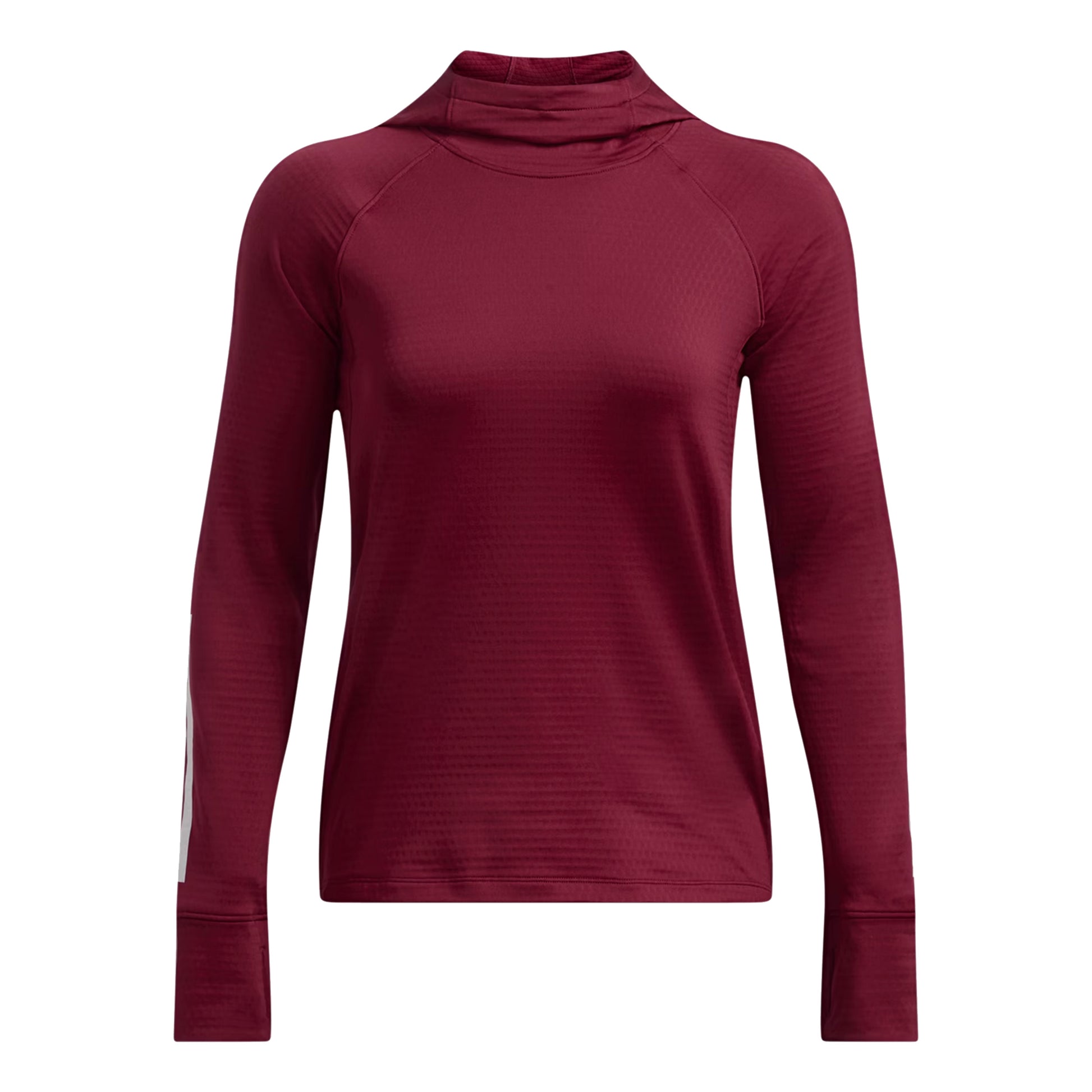 Under Armour Launch Elite Coldweather Balaclava Sweater met capuchon Dames - donkerrood,