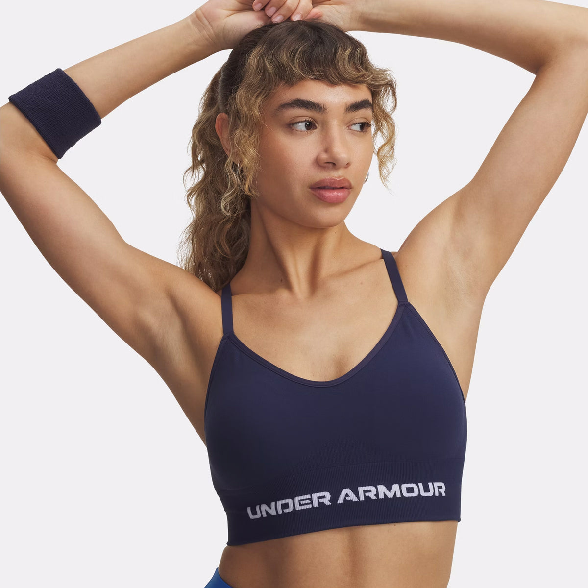 Under Armour Vanisheamle Low Sport-bh Dames-Blauw