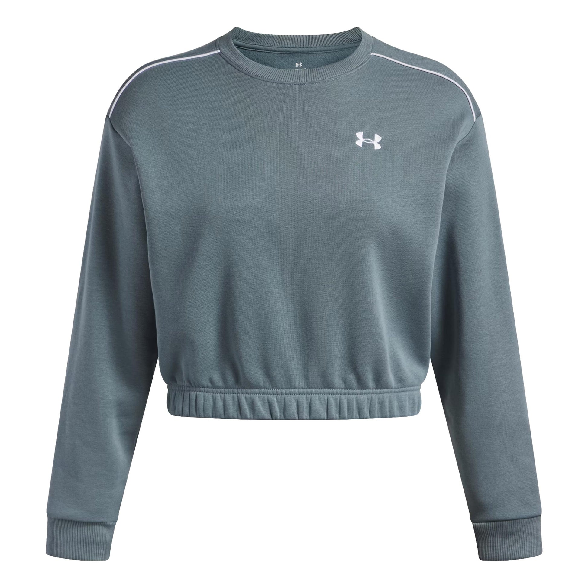Under Armour Rival Fleece Piped Crew Sweatshirt Dames-blaugrau