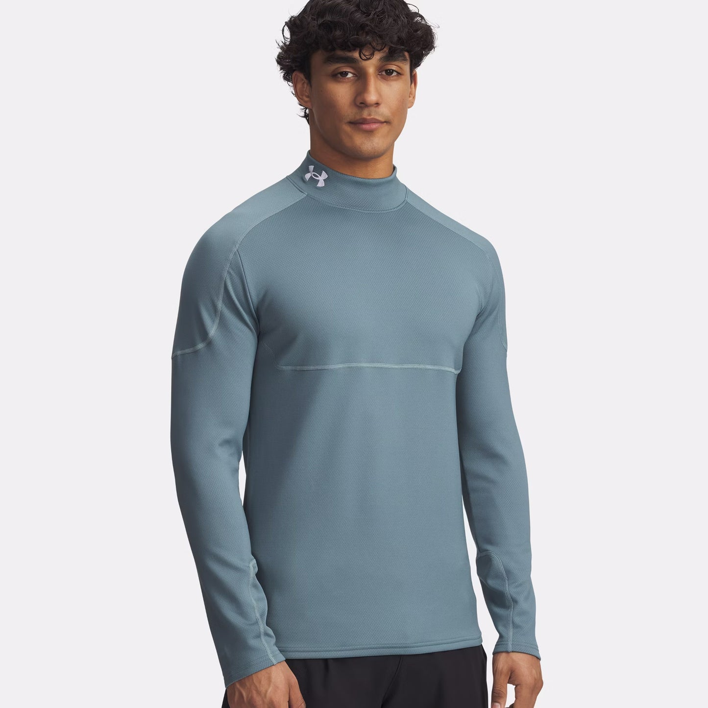 Under Armour Cold Weather Grid Longsleeve Heren-Blaugrau