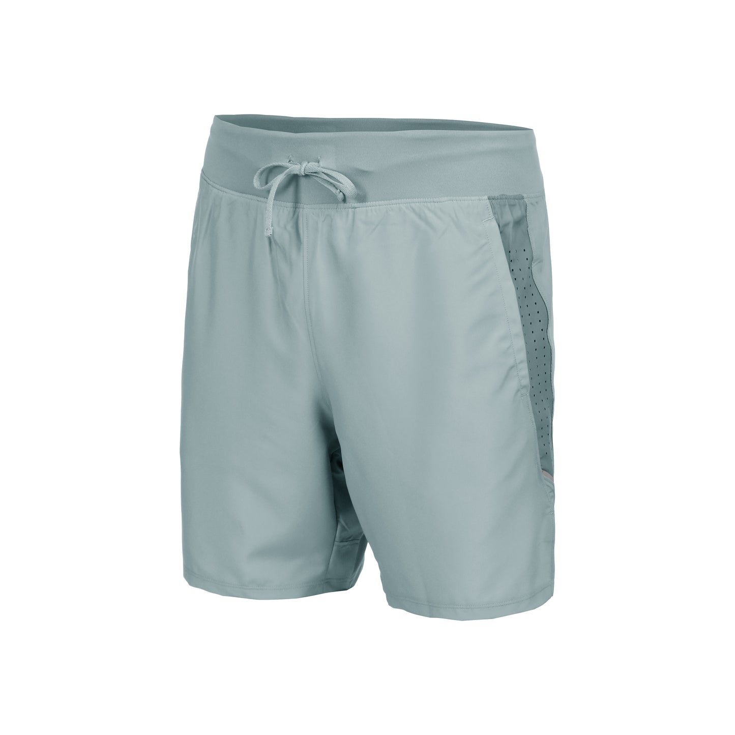 Under Armour Launch Pro 2n1 7in Hardloopshorts Heren - petrolblauw, blauw-grijs