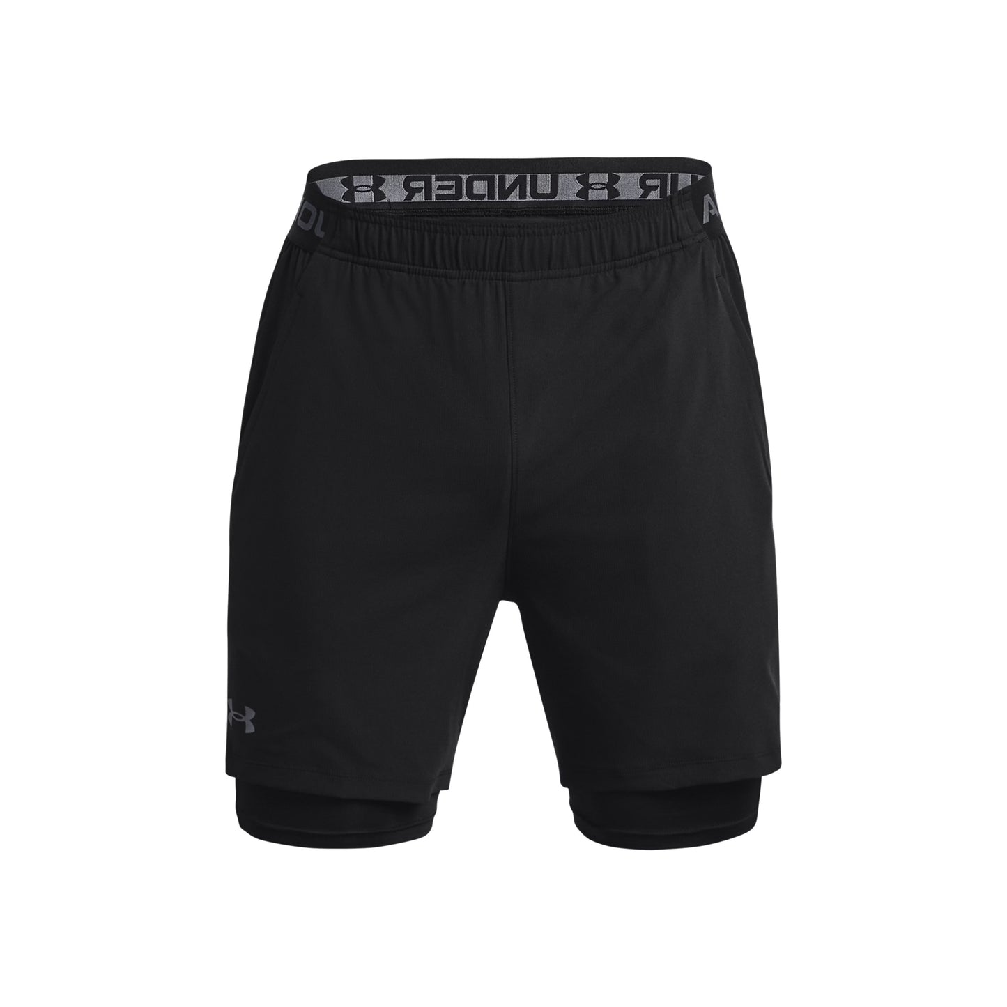 Under Armour Vanish Woven 2in1 Shorts Heren-Zwart