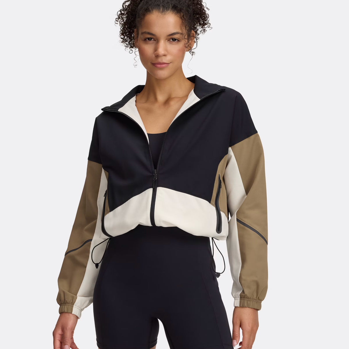 Under Armour Unstoppable Trainingsjack Dames-Zwart,Kaki